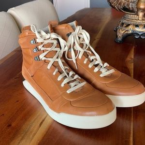 Diesel Onice  leather and suede high top sneakers 12